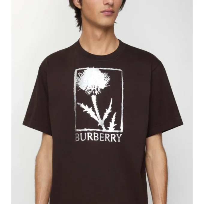 Camiseta de algodón con cardo