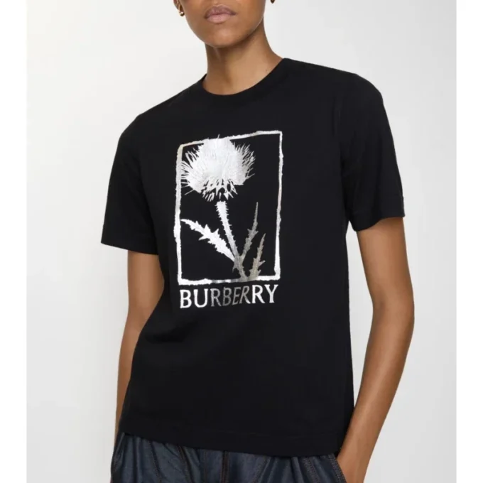 Camiseta de algodón con cardo