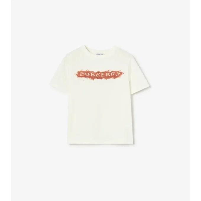 Camiseta de algodón con el logotipo de Sandy