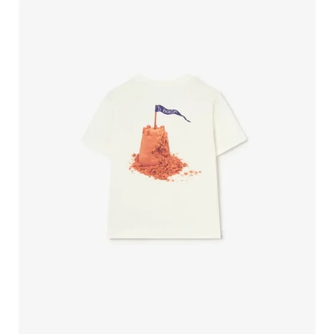 Camiseta de algodón con el logotipo de Sandy