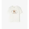 Camiseta de algodón con estampado de caballero