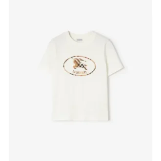 Camiseta de algodón con estampado de caballero