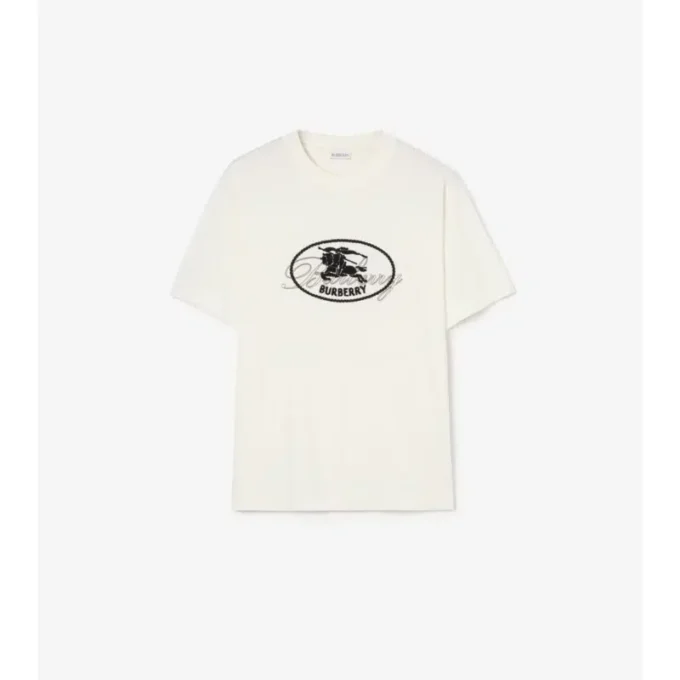 Camiseta de algodón con estampado de caballero