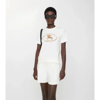 Camiseta de algodón con estampado de caballero