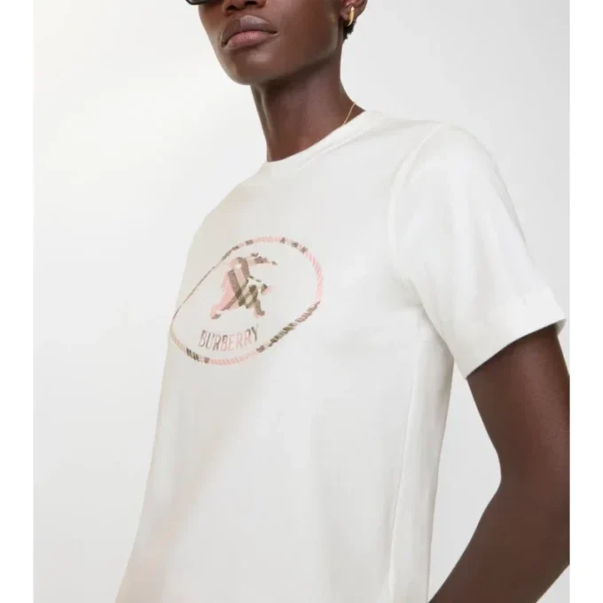 Camiseta de algodón con estampado de caballero