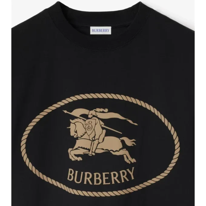 Camiseta de algodón con estampado de caballero