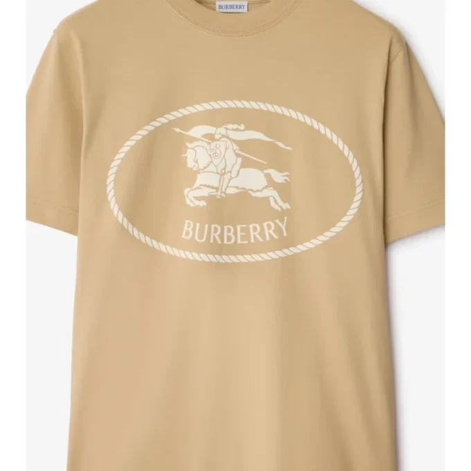 Camiseta de algodón con estampado de caballero
