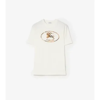 Camiseta de algodón con estampado de caballero a cuadros