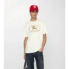 Camiseta de algodón con estampado de caballero a cuadros