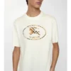 Camiseta de algodón con estampado de caballero a cuadros