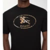 Camiseta de algodón con estampado de caballero a cuadros