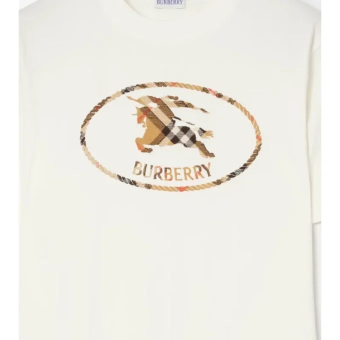 Camiseta de algodón con estampado de caballero a cuadros