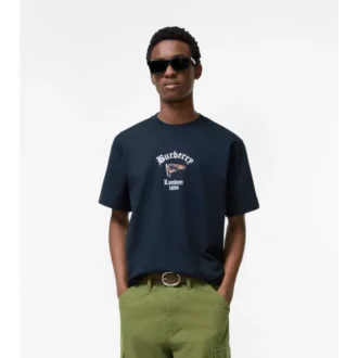 Camiseta de algodón con estampado de cuadros