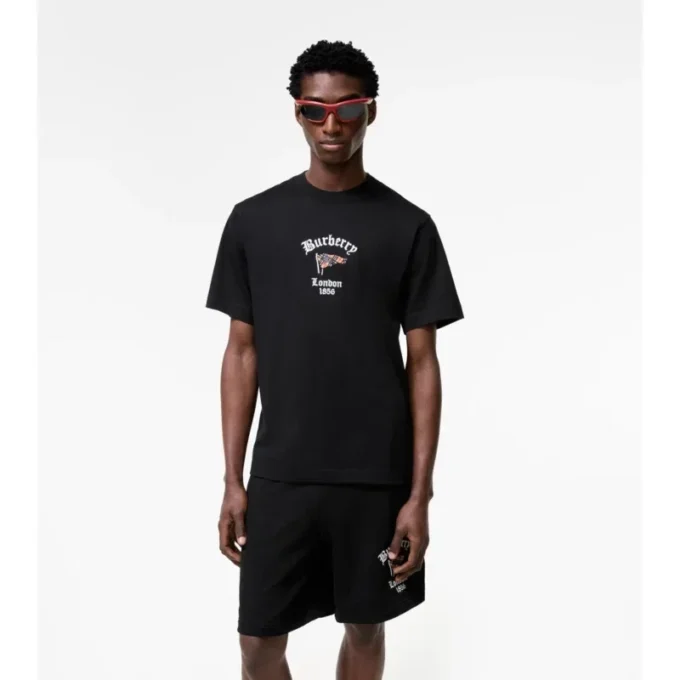 Camiseta de algodón con estampado de cuadros
