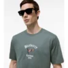 Camiseta de algodón con estampado de cuadros