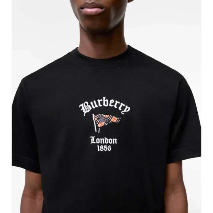 Camiseta de algodón con estampado de cuadros