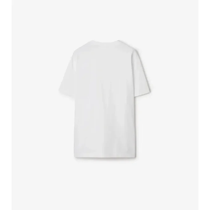 Camiseta de algodón con estampado de cuadros y bolsillo