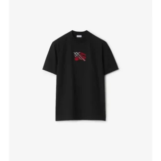 Camiseta de algodón con estampado EKD Check