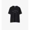 Camiseta de algodón con logotipo gótico
