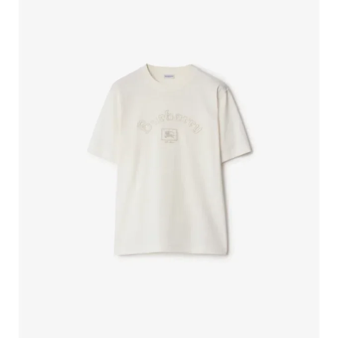 Camiseta de algodón con logotipo gótico