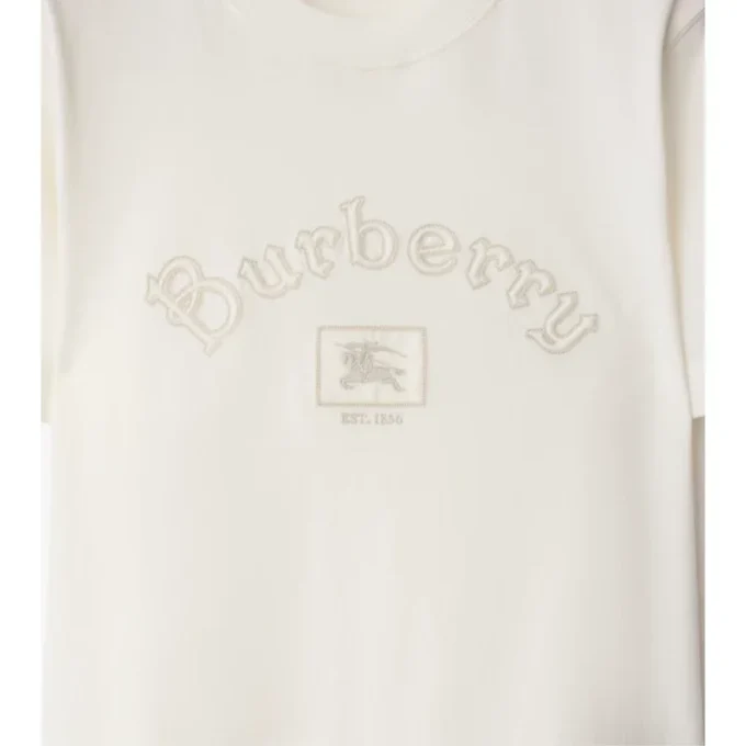Camiseta de algodón con logotipo gótico