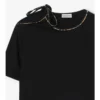 Camiseta de algodón con mangas atadas