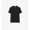 Camiseta de algodón con ribetes a cuadros