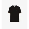 Camiseta de algodón con ribetes a cuadros