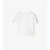 Camiseta de algodón con ribetes a cuadros