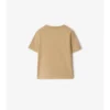 Camiseta de algodón con ribetes a cuadros