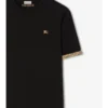 Camiseta de algodón con ribetes a cuadros