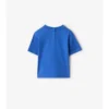 Camiseta de algodón con ribetes a cuadros