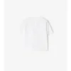 Camiseta de algodón con ribetes a cuadros
