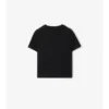 Camiseta de algodón con ribetes a cuadros