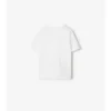 Camiseta de algodón con ribetes a cuadros