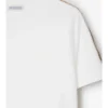 Camiseta de algodón con ribetes a cuadros