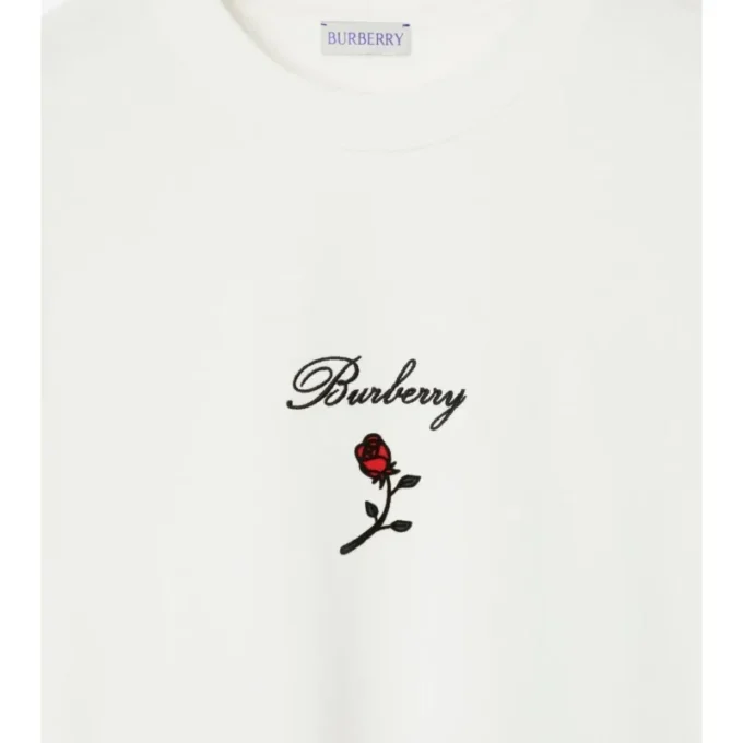 Camiseta de algodón con rosas