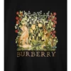 Camiseta de algodón de manga larga con estampado forestal