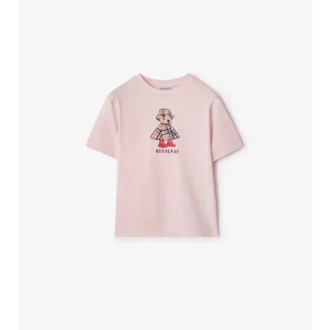 Camiseta de algodón «Rainy Day Bear»