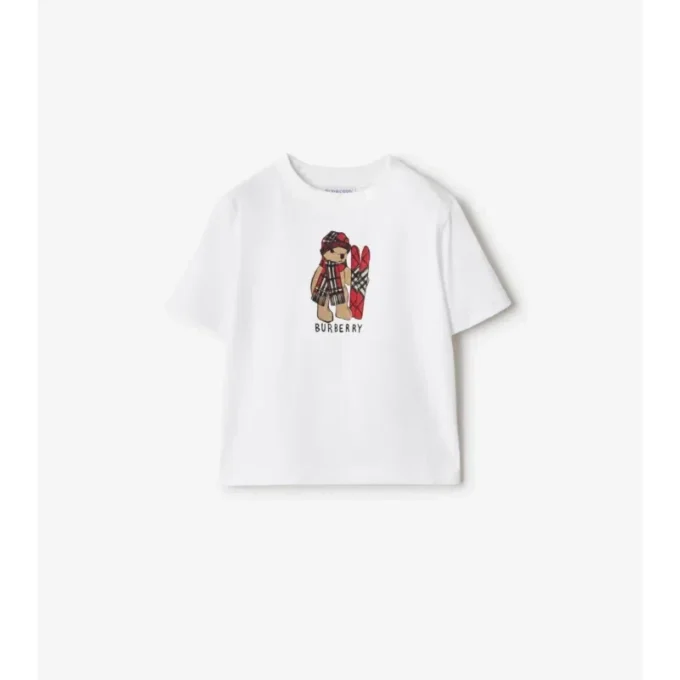Camiseta de algodón Ski Bear