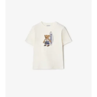 Camiseta de algodón «Surfer Bear»