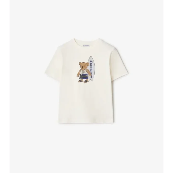 Camiseta de algodón «Surfer Bear»