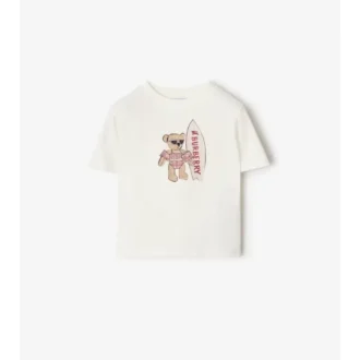 Camiseta de algodón «Surfer Bear»