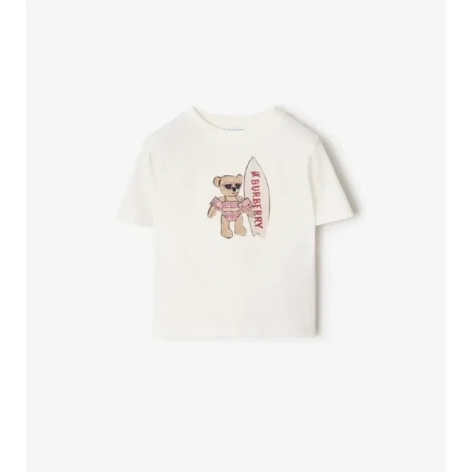 Camiseta de algodón «Surfer Bear»