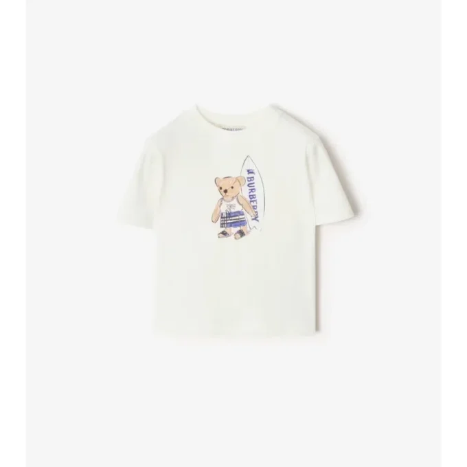 Camiseta de algodón «Surfer Bear»