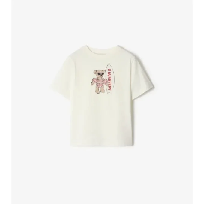 Camiseta de algodón «Surfer Bear»