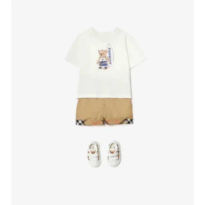 Camiseta de algodón «Surfer Bear»