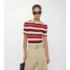 Camiseta de lana a rayas