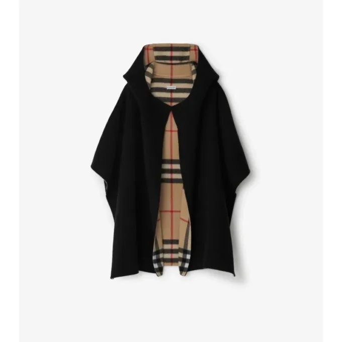 Capa con capucha de cachemira