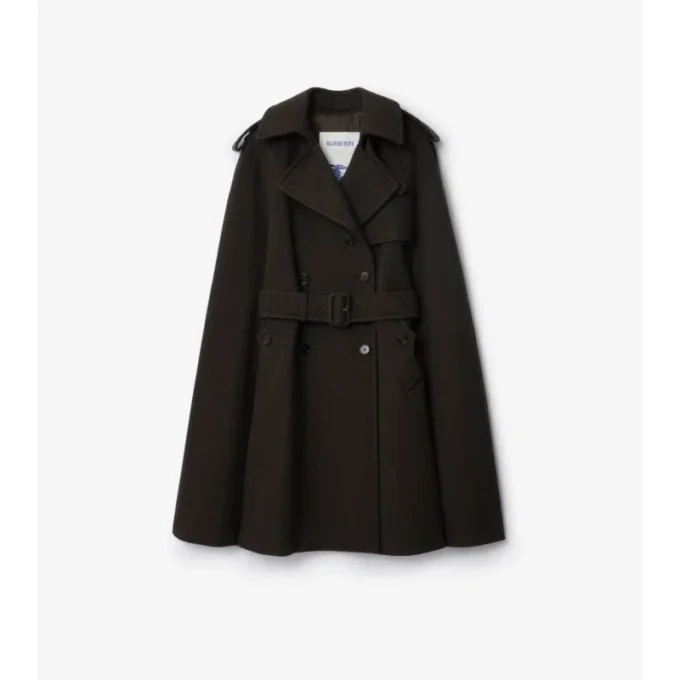 Capa tipo gabardina Belmont de cachemira